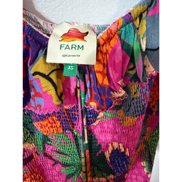 FARM Rio Painted Toucans Mini Dress In Pink XS - Picture 8 of 8